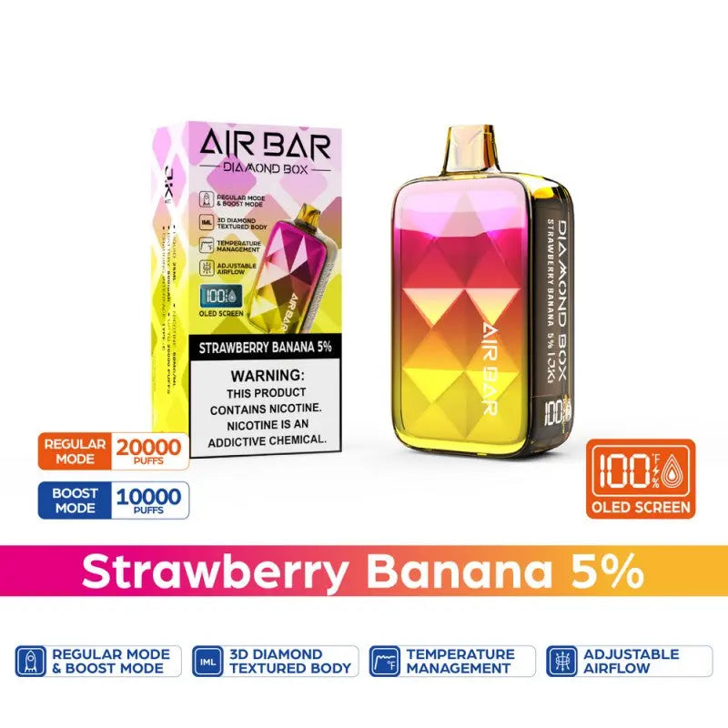 Unveiling the Air Bar Diamond Box Disposable: A Vaping Jewel with Dazzling Features