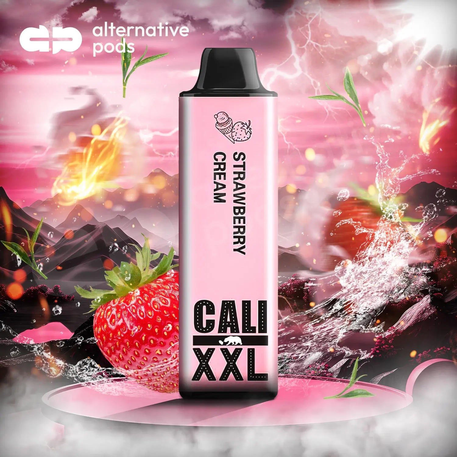 Cali XXL Disposable Vape - Strawberry Cream 