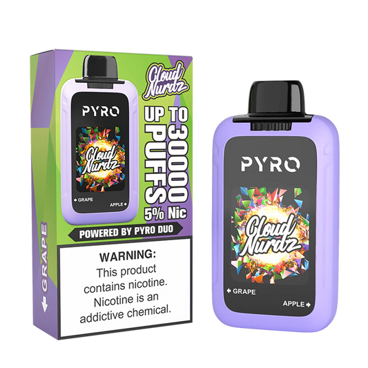 Cloud Nurdz X Pyro Duo 30K - Grape + Apple 