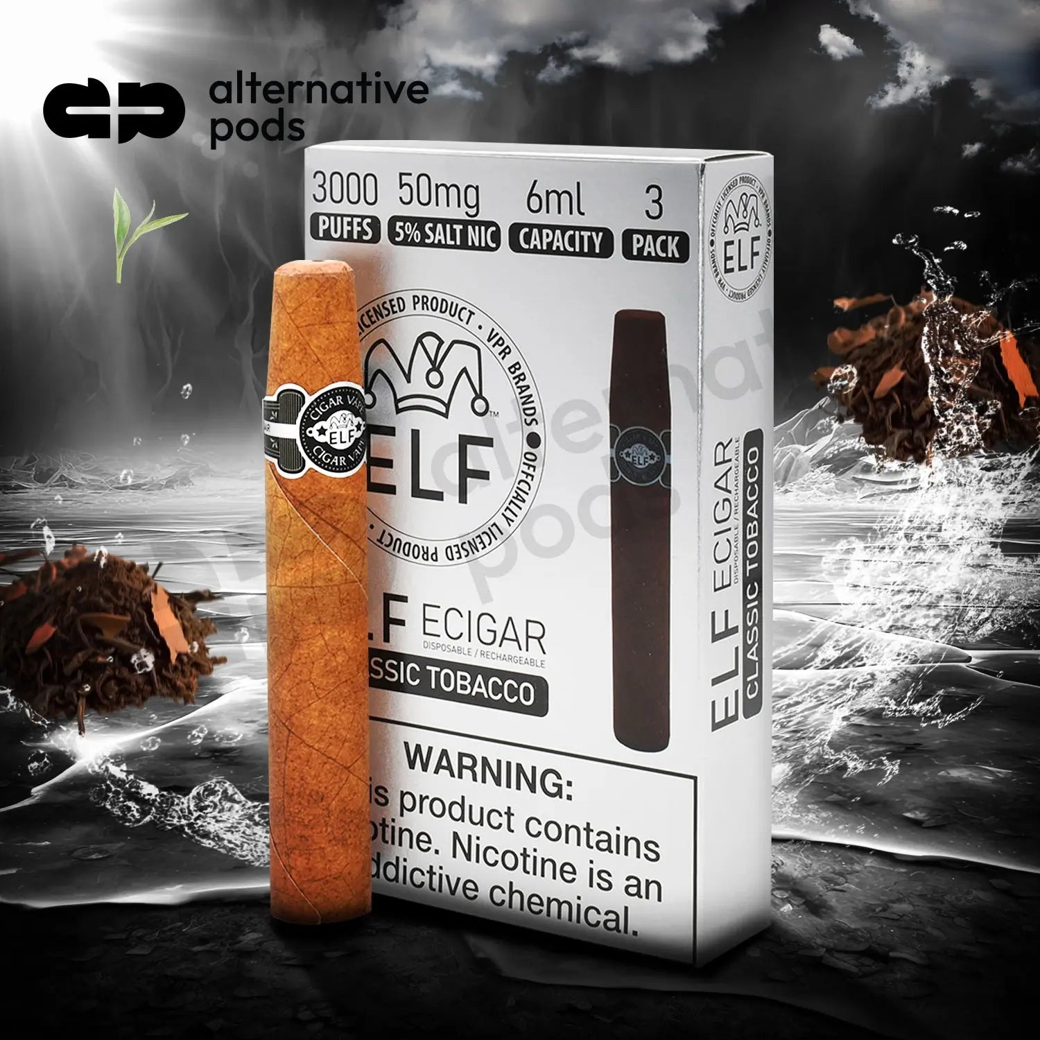 ELF VPR Cigar 3000 - Classic Tobacco 