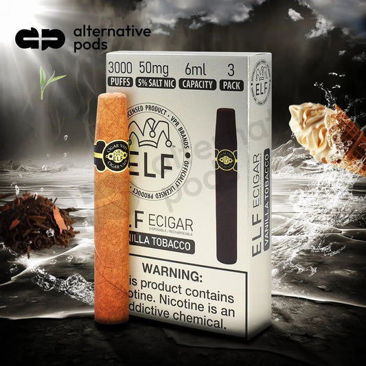 ELF VPR Cigar 3000 - Vanilla Tobacco 