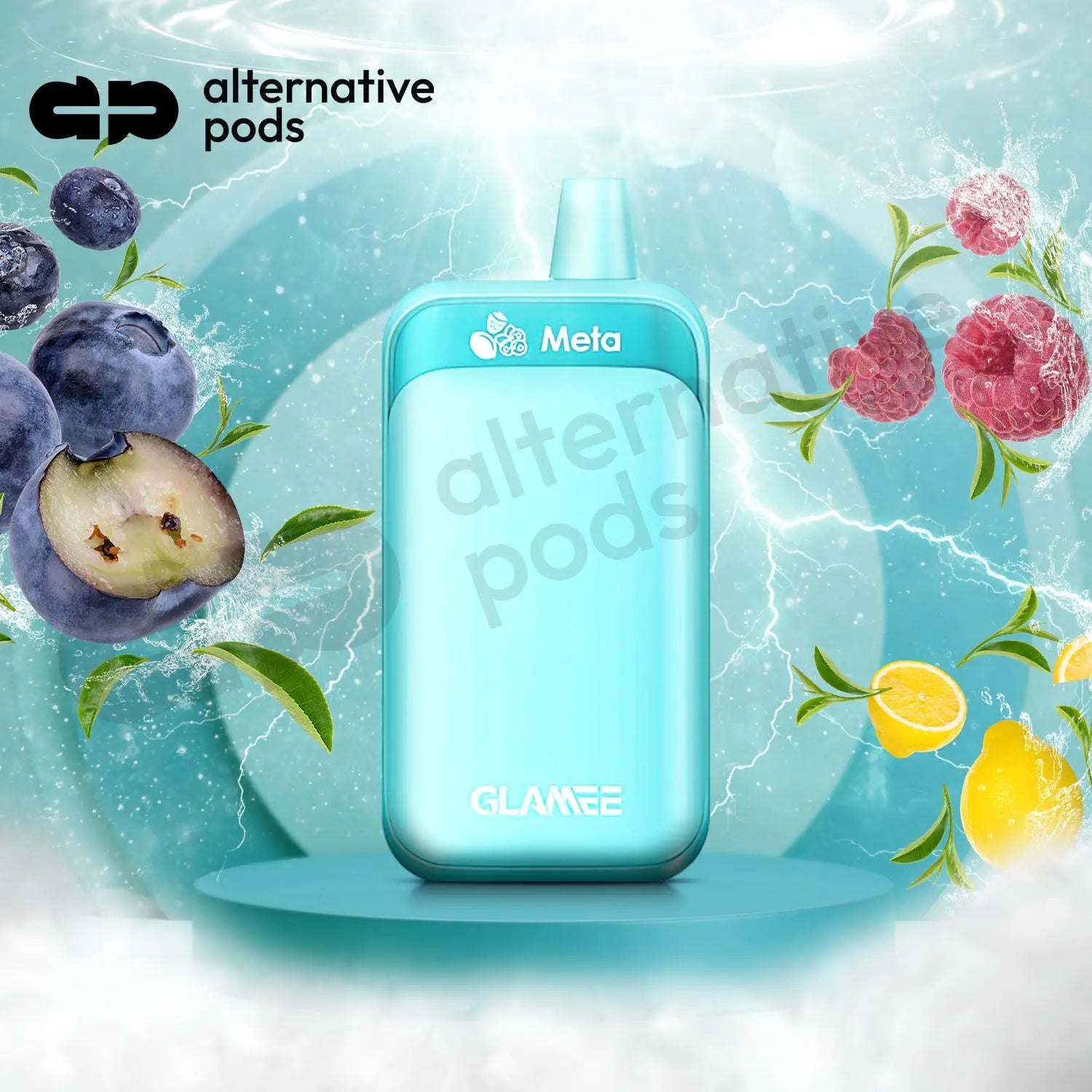 Glamee Meta 6000 Puffs Disposable Vape - Blueberry Raspberry Lemon