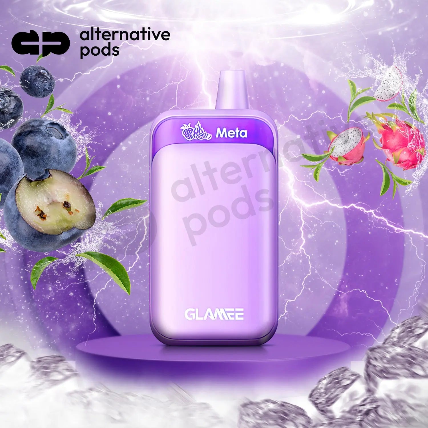 Glamee Meta 6000 Puffs Disposable Vape - Dragon Berry