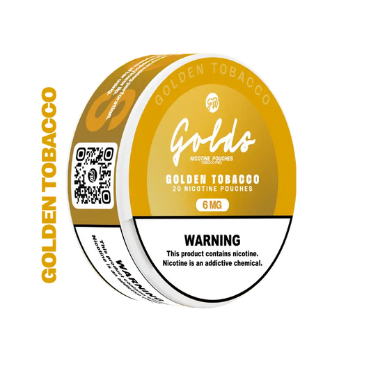 Golds Nicotine Pouches 6MG - Golden Tobacco