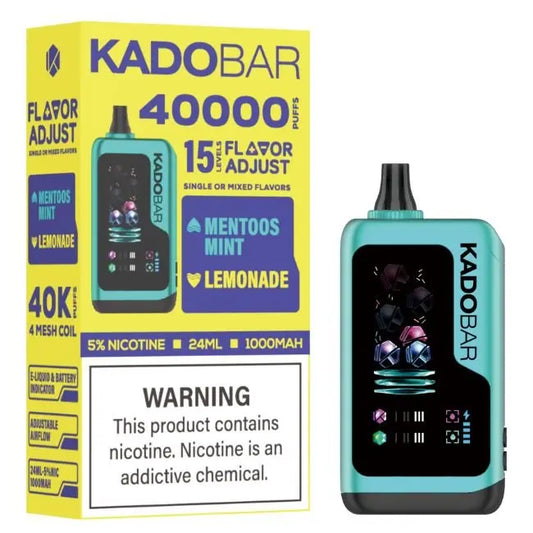 Kado Bar Flavor Adjust 40K Vape - Mentoos Mint / Lemonade 