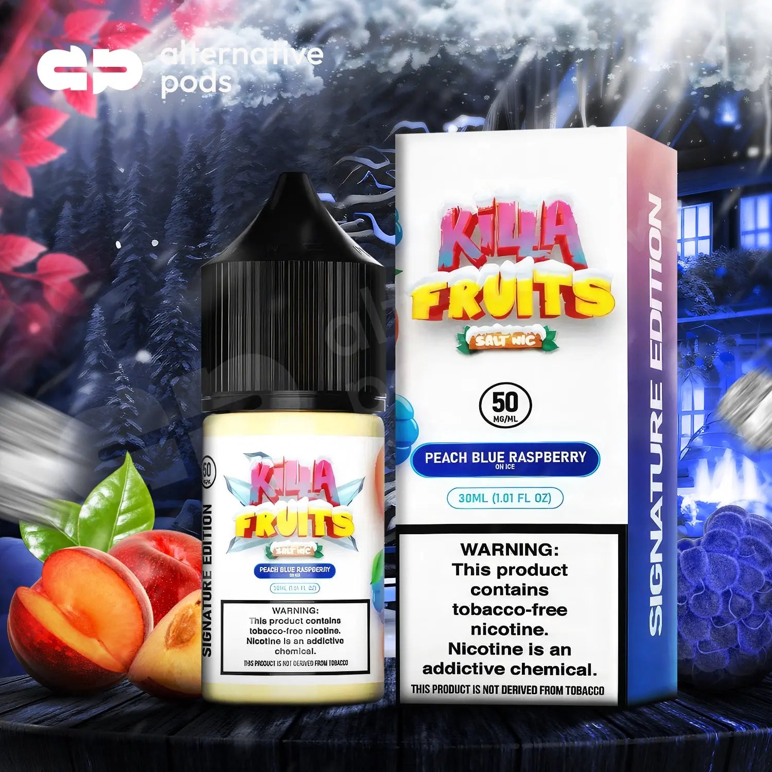 Killa Fruits Salt Nic On Ice Tobacco Free E-Liquid 30ML - Alternative pods | Online Vape & Smoke Shop