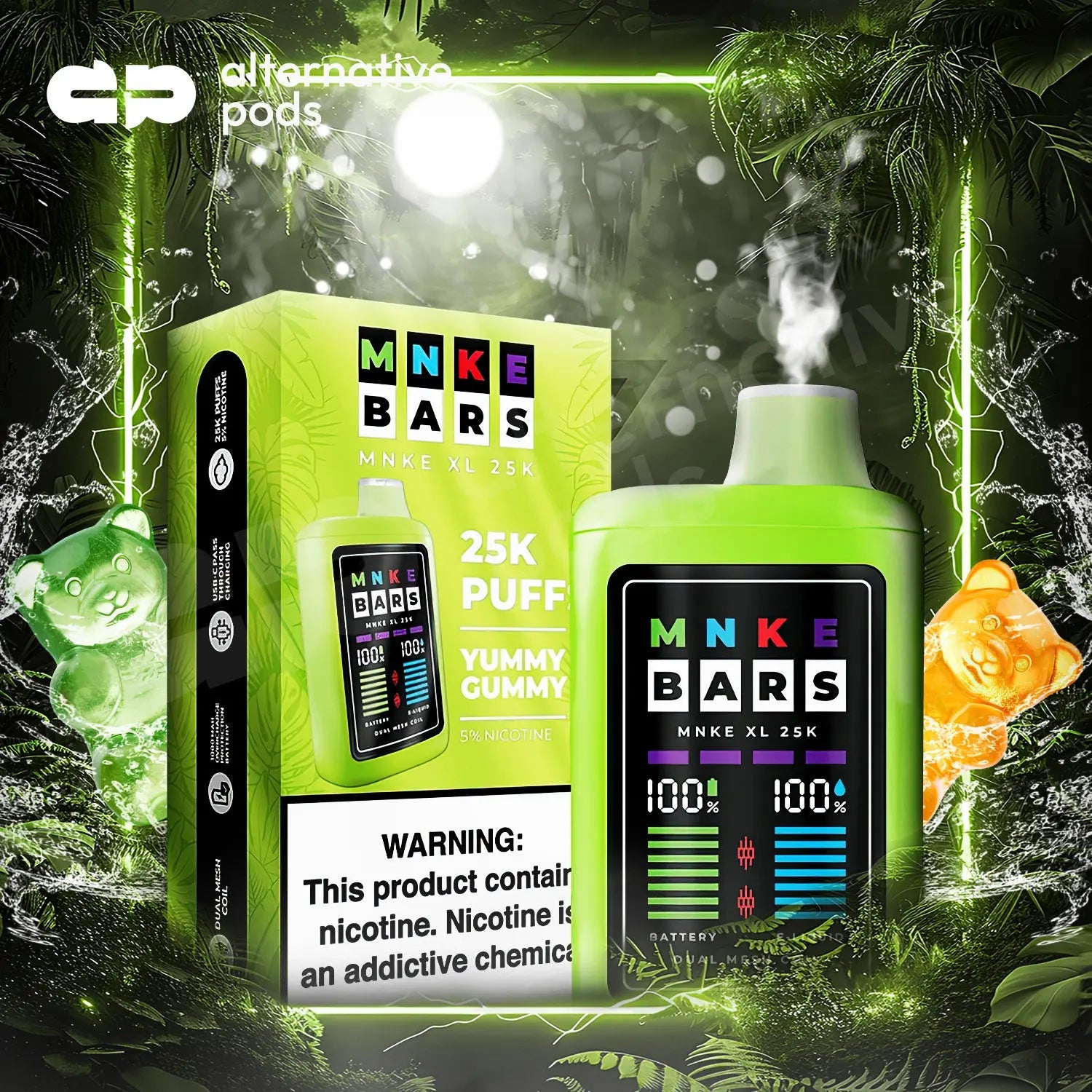 MNKE BARS XL 25K Disposable - Alternative pods | Online Vape & Smoke Shop