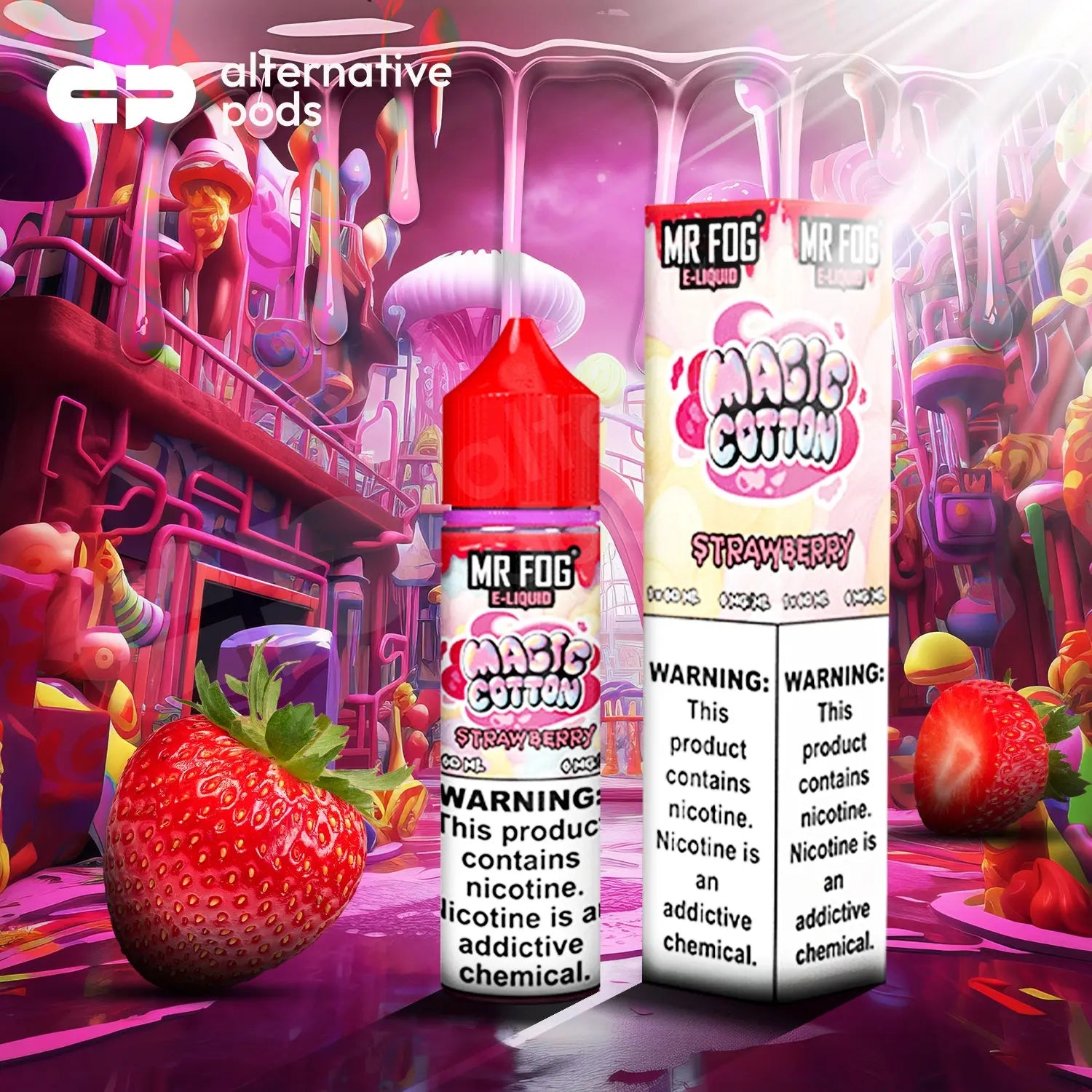 MR FOG E-LIQUID MAGIC COTTON 30ML - Strawberry 