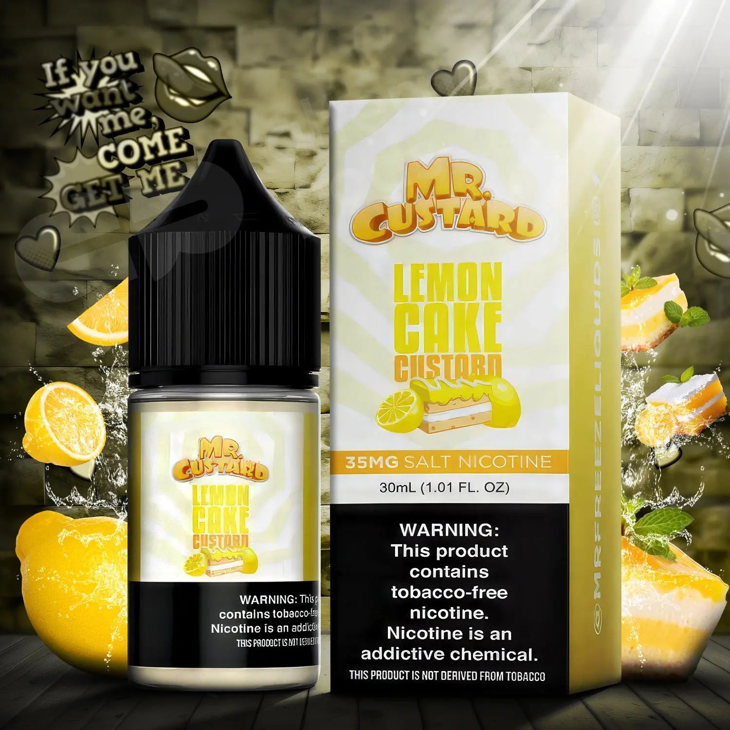 Mr. Custard Synthetic Salt Nicotine E-Liquid 30ML - Alternative pods | Online Vape & Smoke Shop