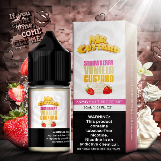 Mr. Custard Synthetic Salt Nicotine E-Liquid 30ML - Alternative pods | Online Vape & Smoke Shop