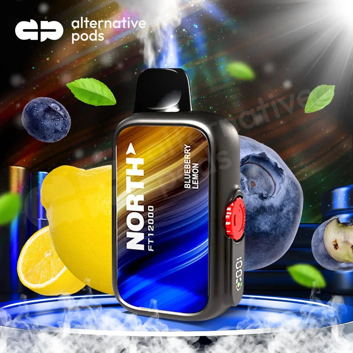 North FT12000 15ML 12000 Puffs Disposable NORTH - Blueberry Lemon 