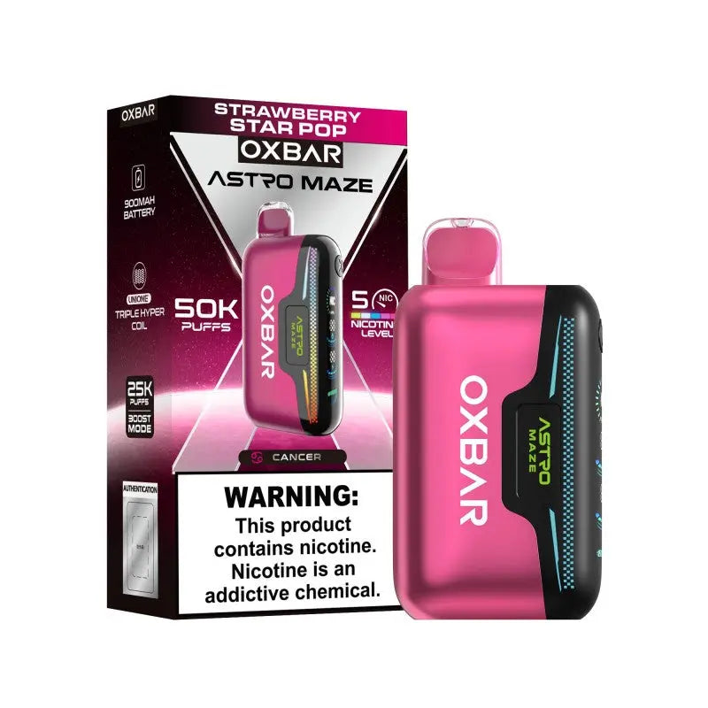 OXBAR Astro Maze 50K - Strawberry Star Pop 