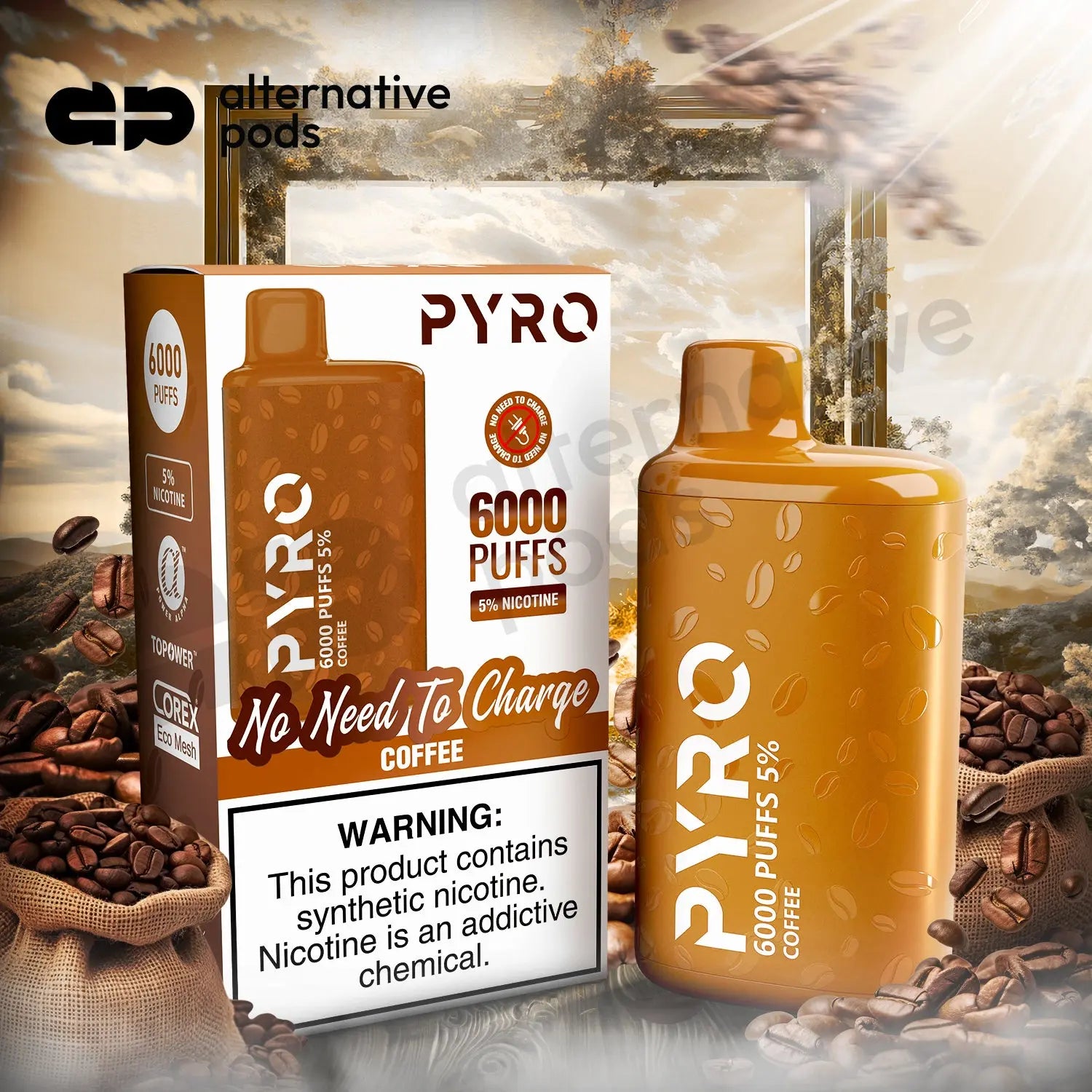 PYRO 6000 Disposable Vape - Alternative pods | Online Vape & Smoke Shop