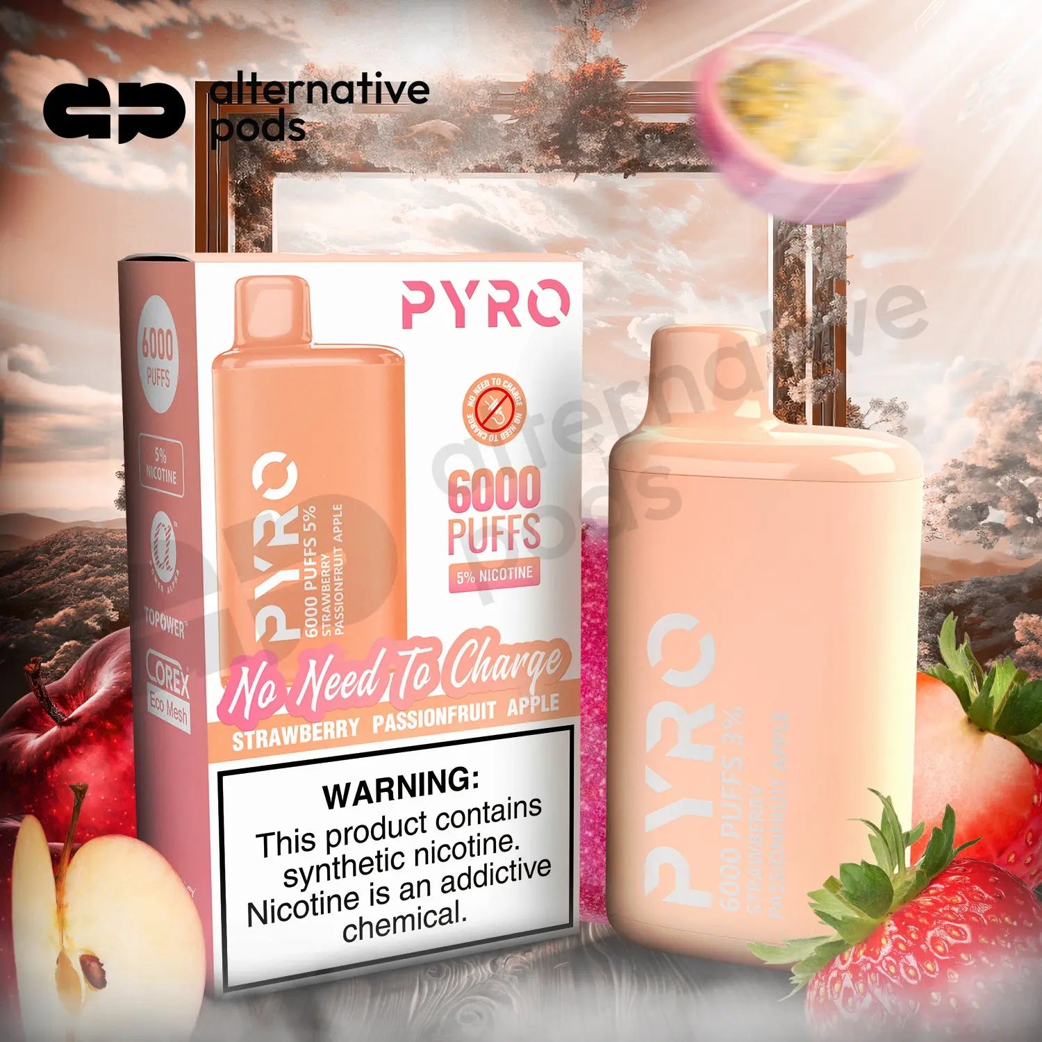 PYRO 6000 Disposable Vape - Alternative pods | Online Vape & Smoke Shop