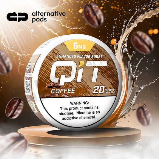 QIT Nicotine Salt  Pouches 20ct - Coffee