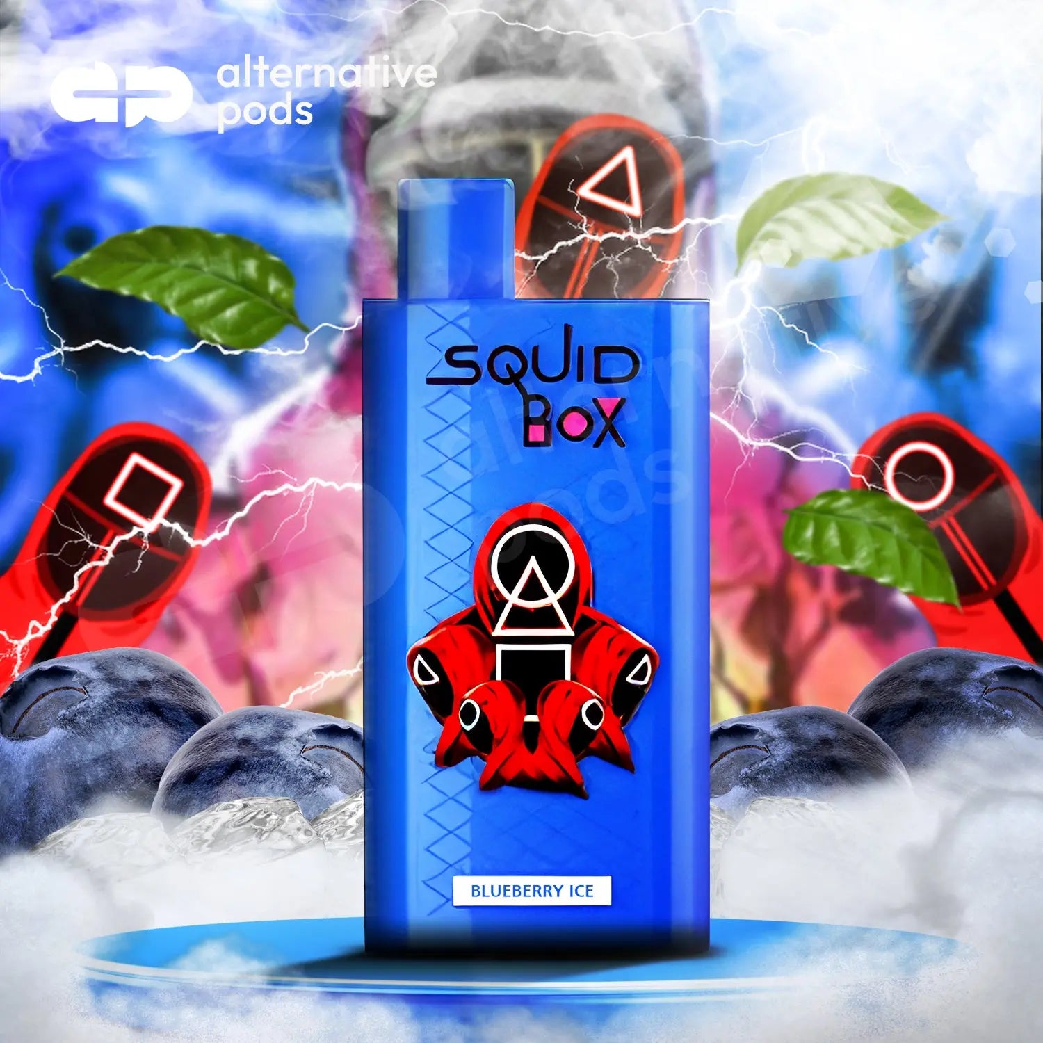 R and M Squid Box Disposable Vape - Blueberry Ice 