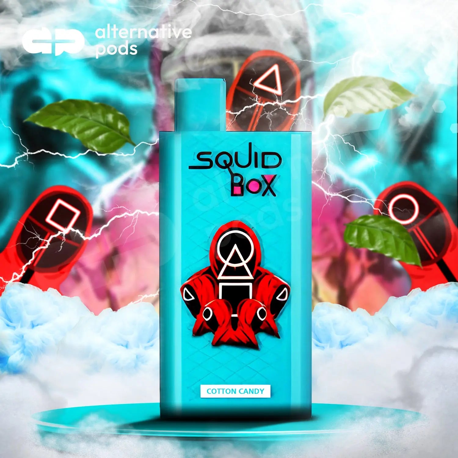 R and M Squid Box Disposable Vape - Cotton Candy 