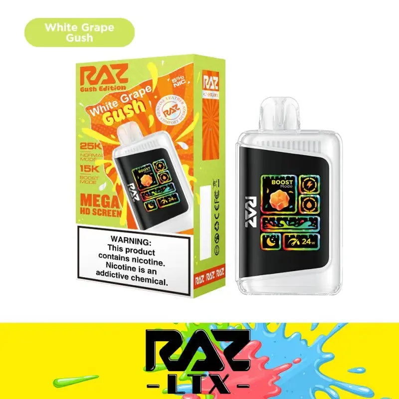 RAZ LTX 25000 - White Grape Gush 
