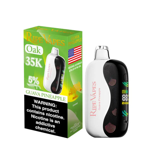 Ripe Vapes Oak 35K Disposable - Guava Pineapple 