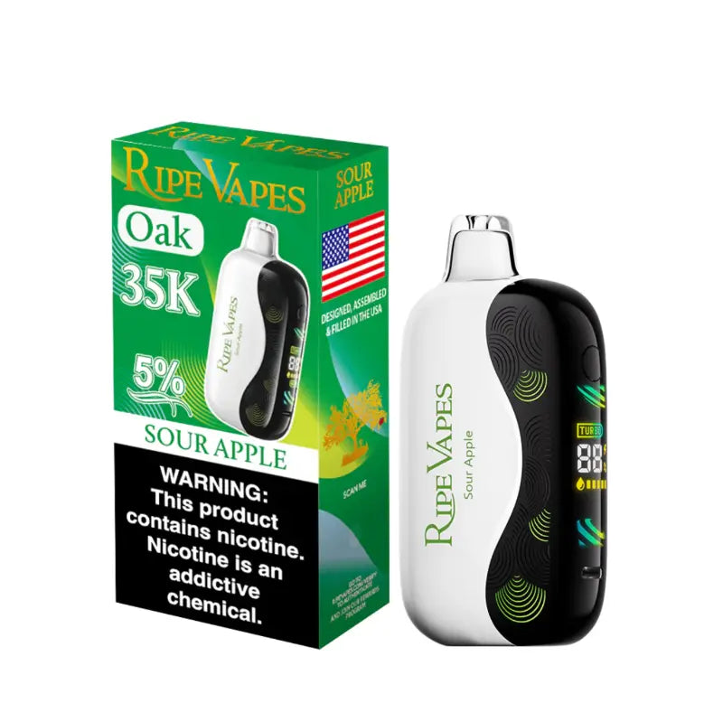 Ripe Vapes Oak 35K Disposable - Sour Apple 