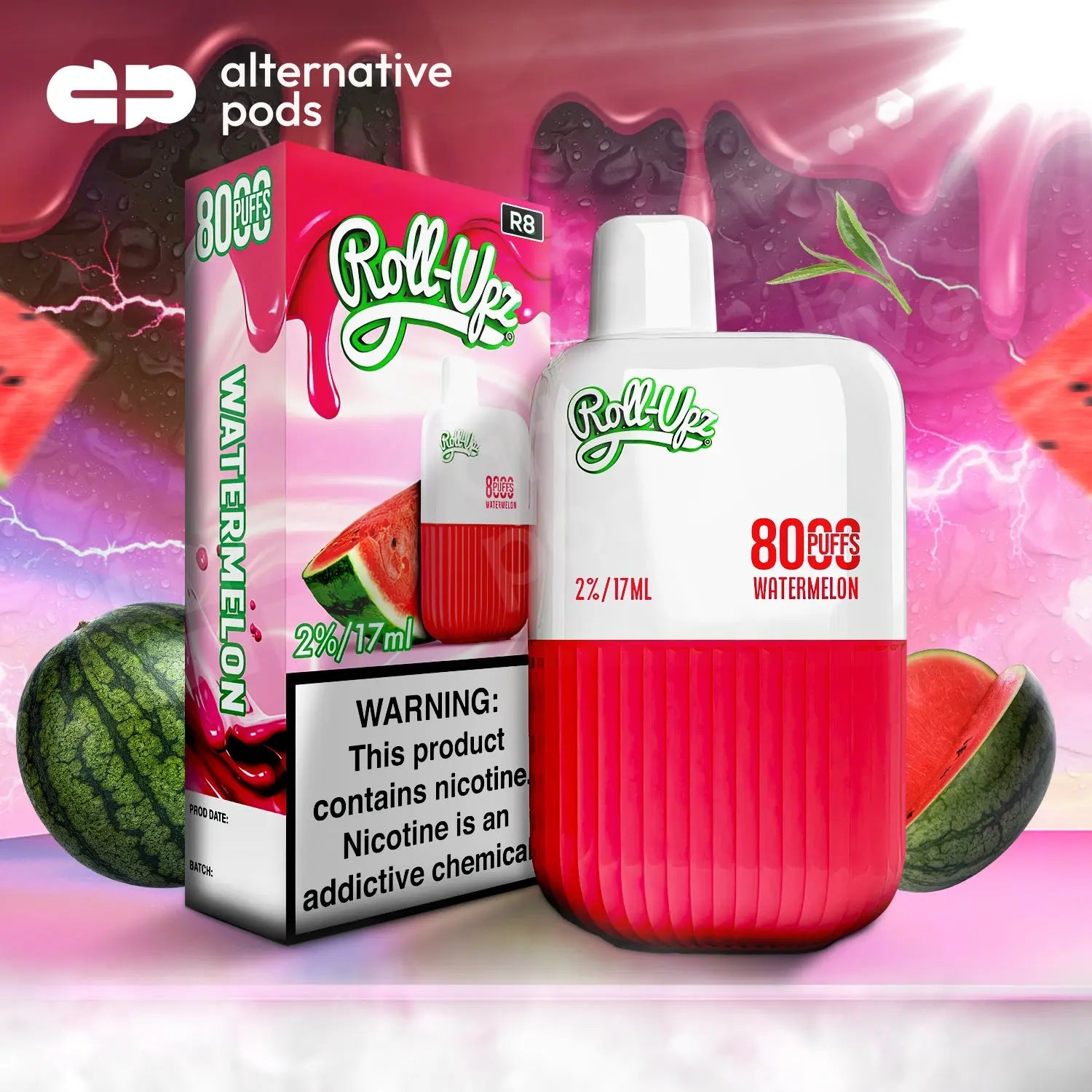Roll-Upz R8000 Disposable 2% - Alternative pods | Online Vape & Smoke Shop