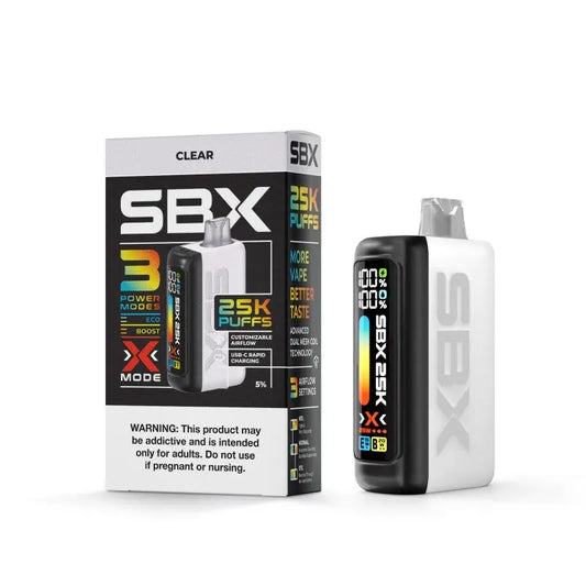 SBX 25K Disposable 5% - Clear 