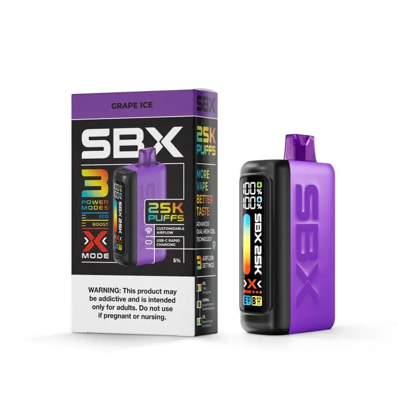 SBX 25K Disposable 5% - Grape Ice 