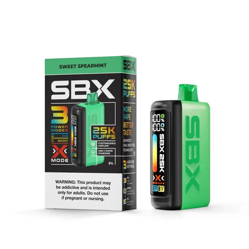 SBX 25K Disposable 5% - Sweet Spearmint 