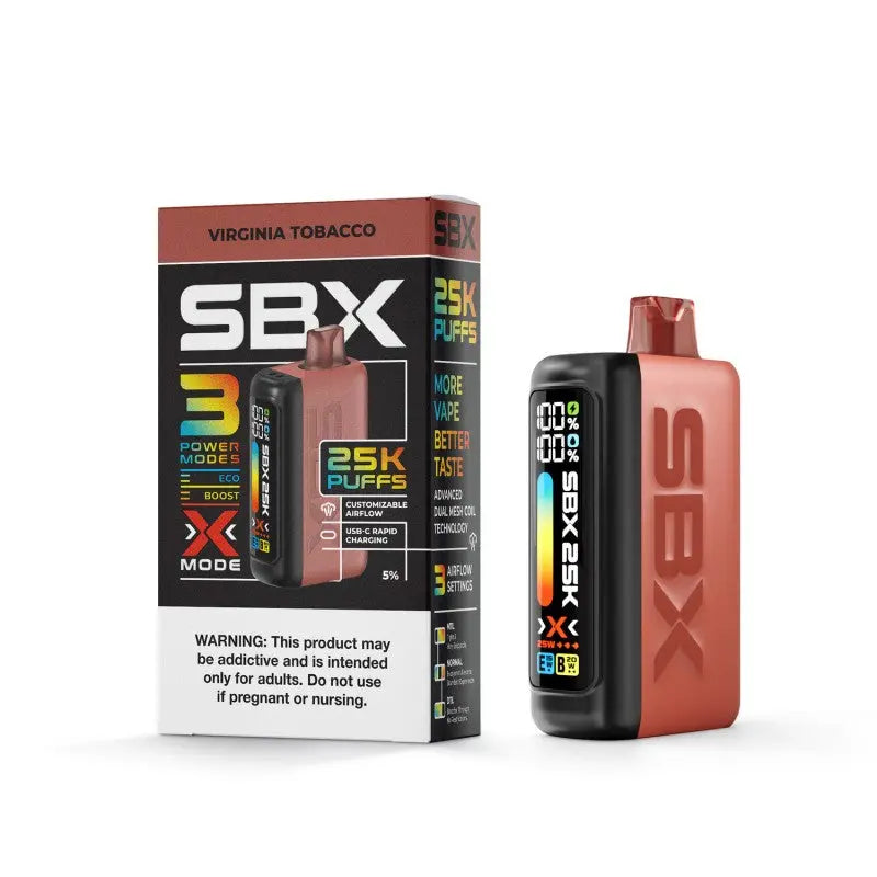 SBX 25K Disposable 5% - Virginia Tobacco 