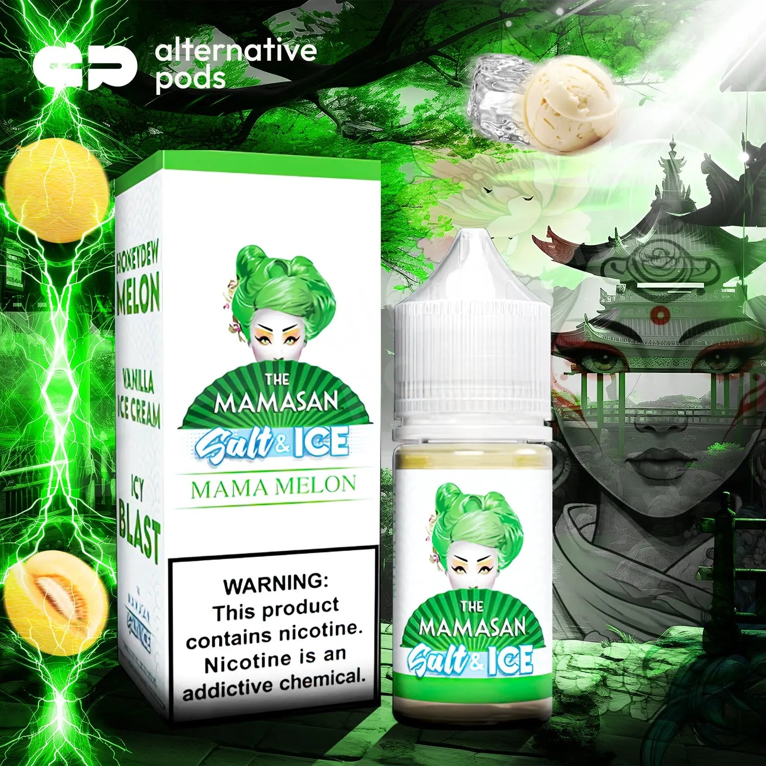 The Mamasan Salt Nicotine Salt E-Liquid 30ML - Alternative pods | Online Vape & Smoke Shop