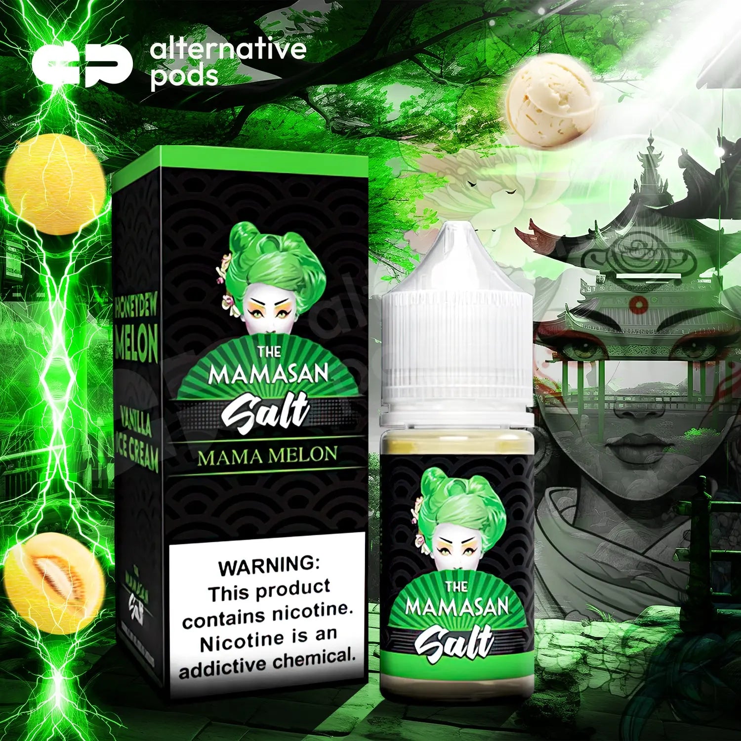 The Mamasan Salt Nicotine Salt E-Liquid 30ML - Alternative pods | Online Vape & Smoke Shop