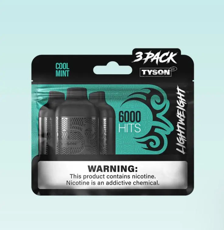 Tyson 2.0 Lightweight 6000 Hits - Cool Mint 