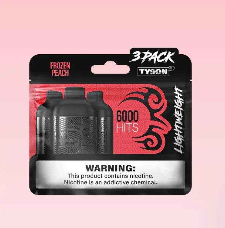 Tyson 2.0 Lightweight 6000 Hits - Frozen Peach 