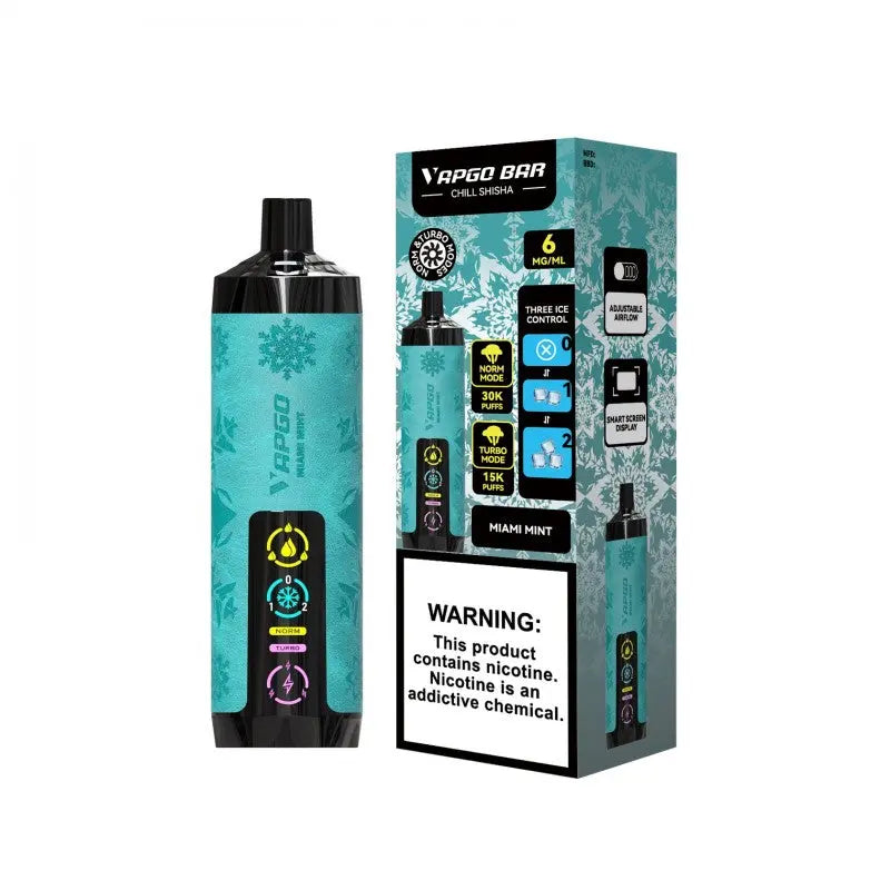 VAPGO Bar Chill Shisha 30K - Miami Mint 