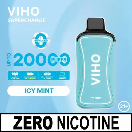 VIHO Supercharge 20K Zero Nicotine - Icy Mint 