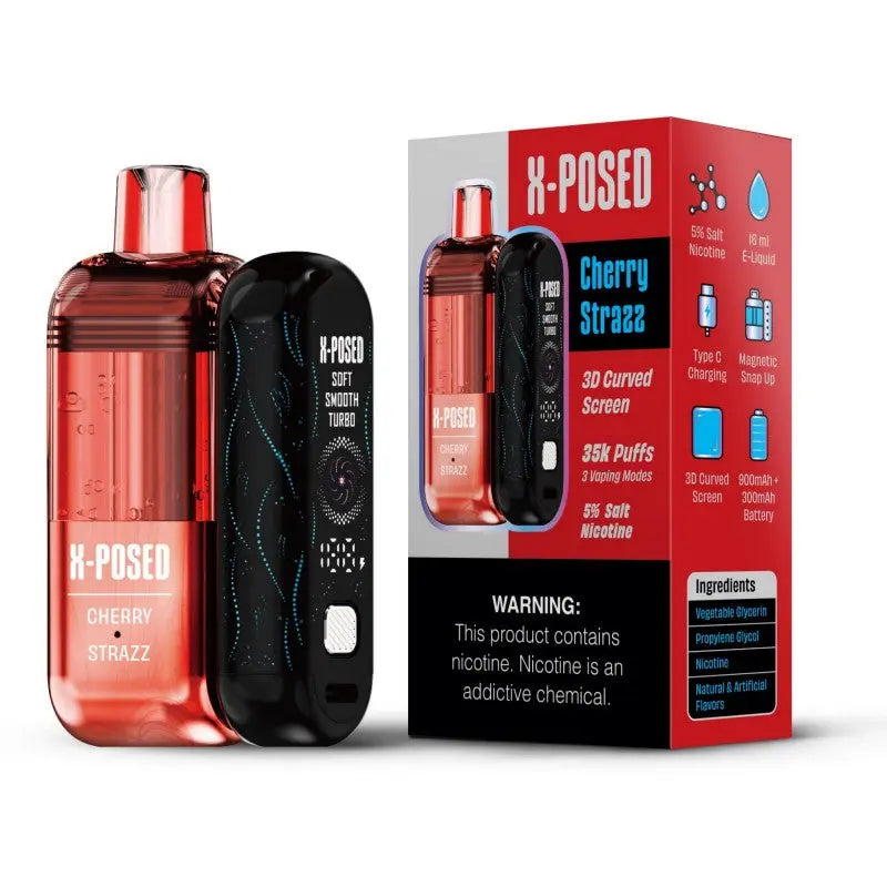 X-Posed 35K Disposable Kit - Cherry Strazz