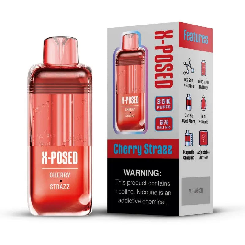 X-Posed 35K Disposable Pod - Cherry Strazz 