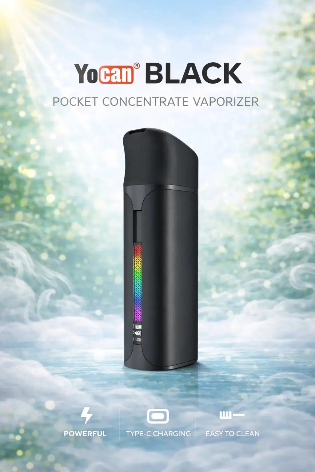 YOCAN Black Pocket Concentrate Vaporizer Yocan